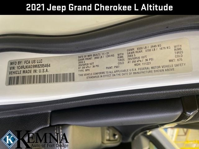 2021 Jeep Grand Cherokee L Altitude 4x4
