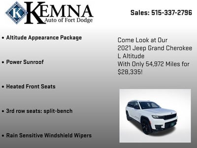 2021 Jeep Grand Cherokee L Altitude 4x4