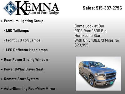 2019 RAM 1500 Big Horn/Lone Star Crew Cab 4x4 5'7" Box