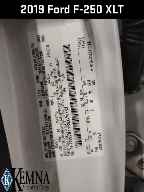 2019 Ford F-250 XLT