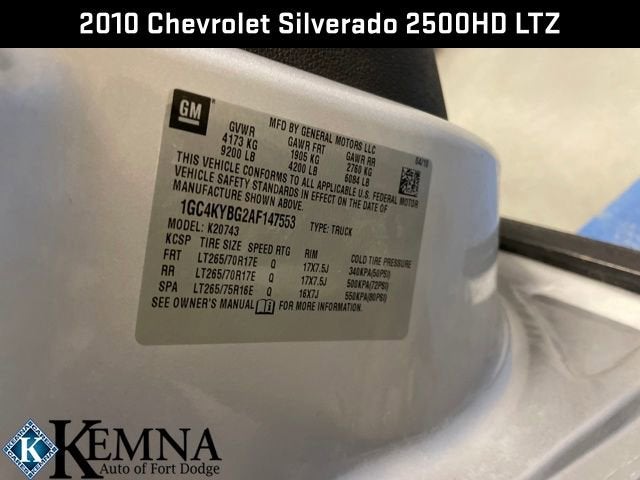 2010 Chevrolet Silverado 2500 HD LTZ