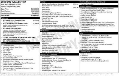 2021 GMC Yukon SLT