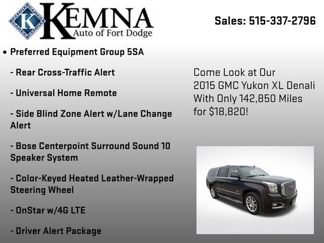 2015 GMC Yukon XL Denali