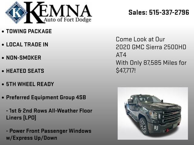 2020 GMC Sierra 2500 HD AT4
