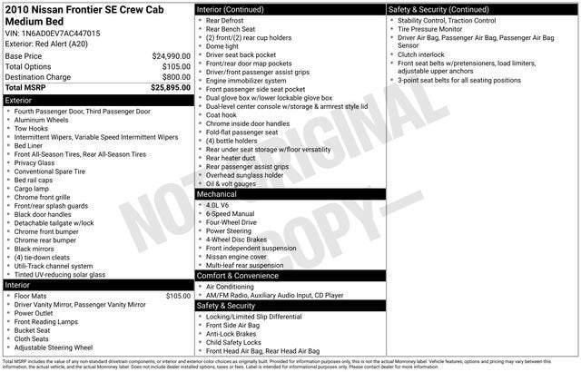 2010 Nissan Frontier PRO-4X