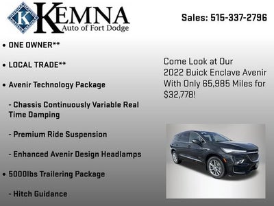 2022 Buick Enclave Avenir