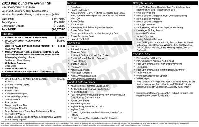 2023 Buick Enclave Avenir