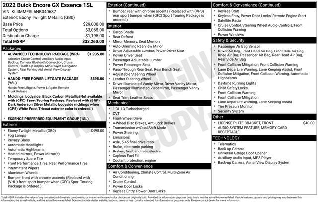 2022 Buick Encore GX Essence