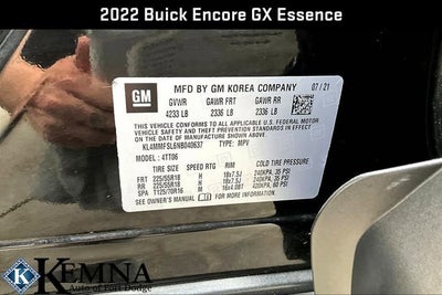 2022 Buick Encore GX Essence