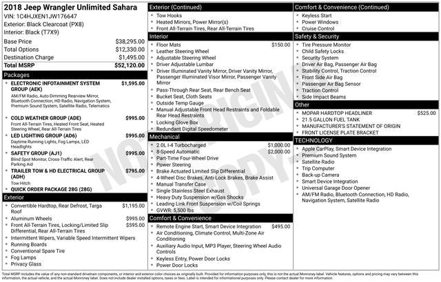 2018 Jeep Wrangler Unlimited Sahara