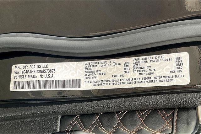 2022 Jeep Grand Cherokee Summit 4x4