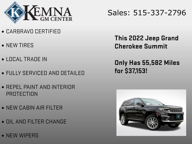 2022 Jeep Grand Cherokee Summit 4x4