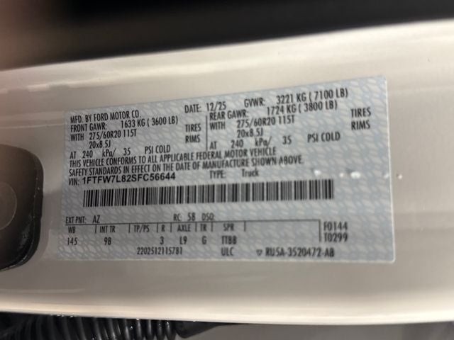 2025 Ford F-150 Platinum