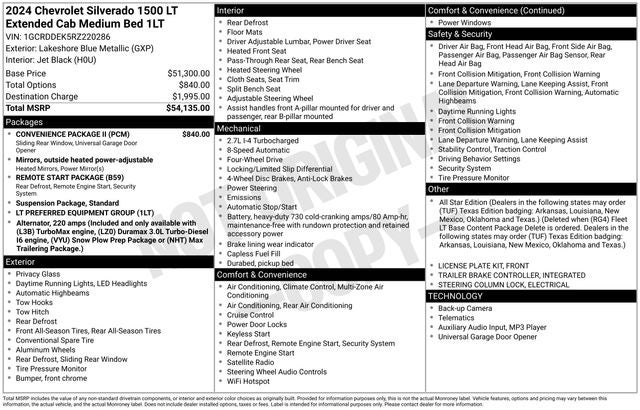 2024 Chevrolet Silverado 1500 4WD Double Cab Standard Bed LT