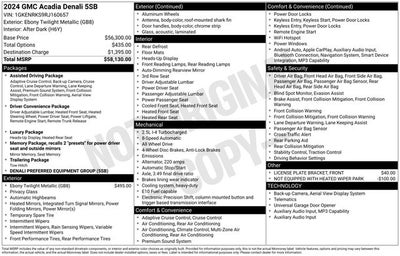 2024 GMC Acadia AWD Denali