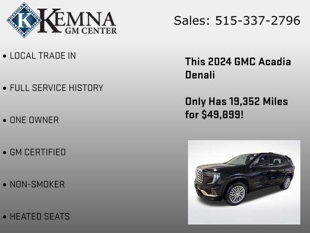 2024 GMC Acadia AWD Denali
