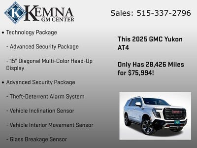 2025 GMC Yukon 4WD AT4