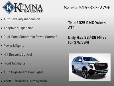 2025 GMC Yukon 4WD AT4