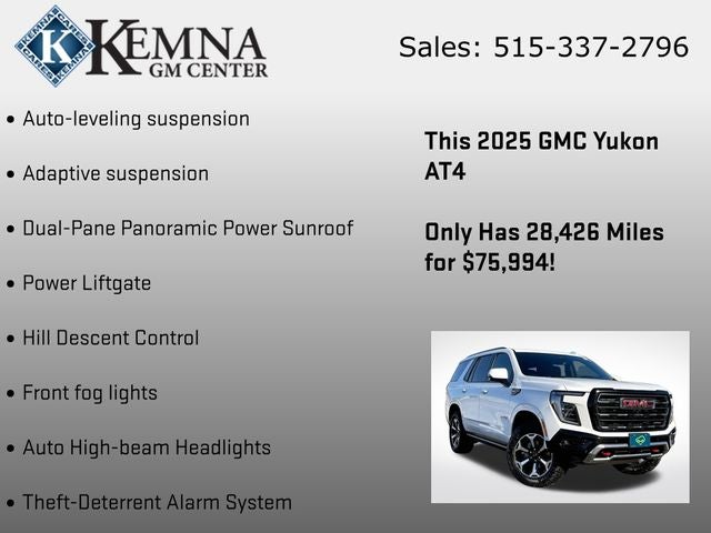 2025 GMC Yukon 4WD AT4