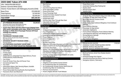 2025 GMC Yukon 4WD AT4