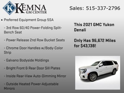 2021 GMC Yukon 4WD Denali