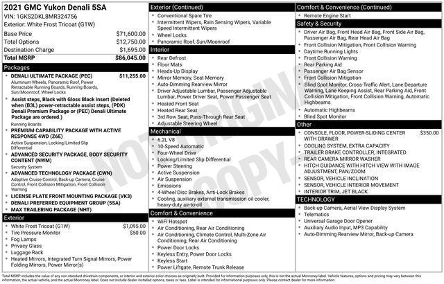2021 GMC Yukon 4WD Denali