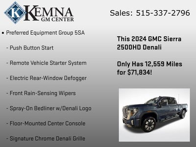 2024 GMC Sierra 2500HD 4WD Crew Cab Standard Bed Denali