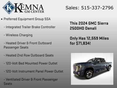 2024 GMC Sierra 2500HD 4WD Crew Cab Standard Bed Denali