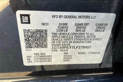 2020 GMC Sierra 2500HD 4WD Crew Cab Standard Bed AT4