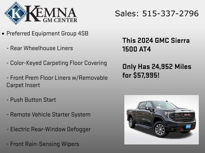 2024 GMC Sierra 1500 4WD Crew Cab Short Box AT4