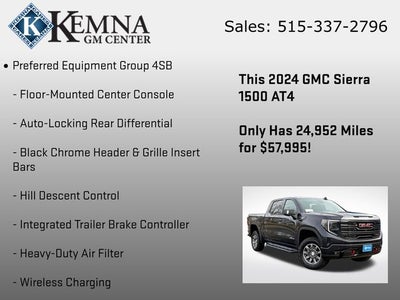 2024 GMC Sierra 1500 4WD Crew Cab Short Box AT4