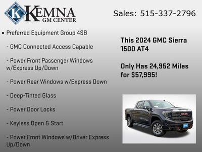 2024 GMC Sierra 1500 4WD Crew Cab Short Box AT4