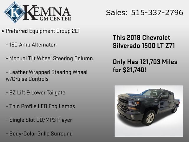 2018 Chevrolet Silverado 1500 2LT