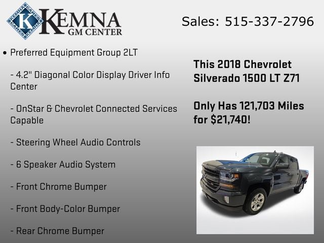 2018 Chevrolet Silverado 1500 2LT