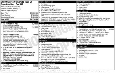 2020 Chevrolet Silverado 1500 4WD Crew Cab Short Bed LT