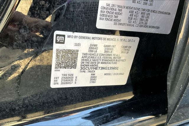 2022 Chevrolet Silverado 1500 LTD 4WD Crew Cab Short Bed High Country