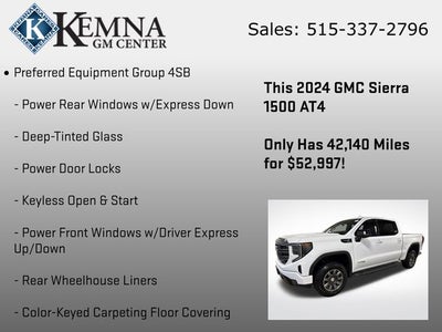 2024 GMC Sierra 1500 4WD Crew Cab Short Box AT4