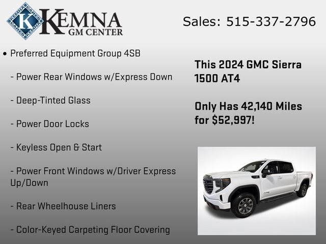 2024 GMC Sierra 1500 4WD Crew Cab Short Box AT4