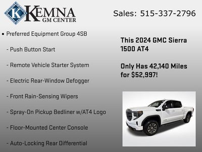 2024 GMC Sierra 1500 4WD Crew Cab Short Box AT4