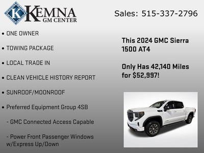 2024 GMC Sierra 1500 4WD Crew Cab Short Box AT4