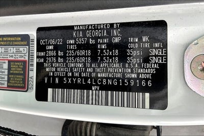 2022 Kia Sorento S