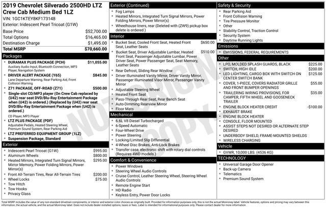 2019 Chevrolet Silverado 2500 HD LTZ