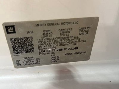 2019 Chevrolet Silverado 2500 HD LTZ