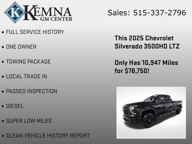 2025 Chevrolet Silverado 3500 HD LTZ