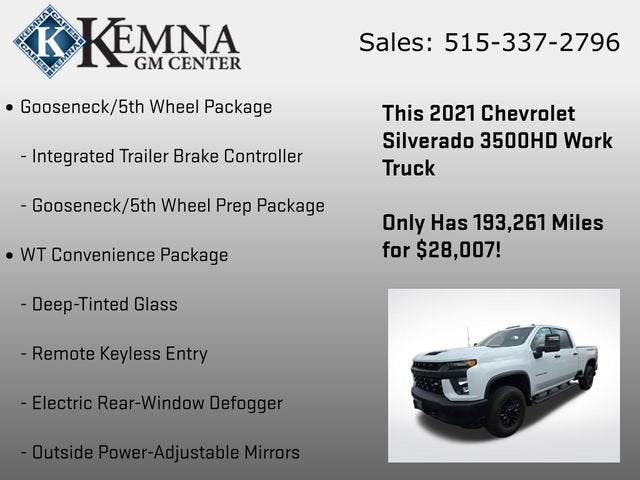 2021 Chevrolet Silverado 3500 HD WT