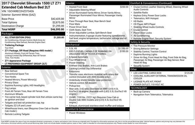 2017 Chevrolet Silverado 1500 LT