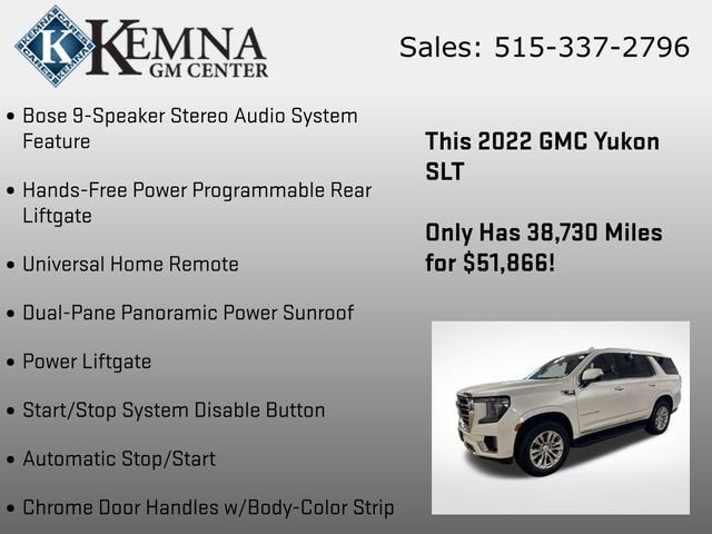 2022 GMC Yukon SLT