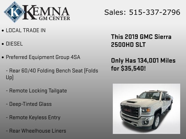 2019 GMC Sierra 2500 HD SLT