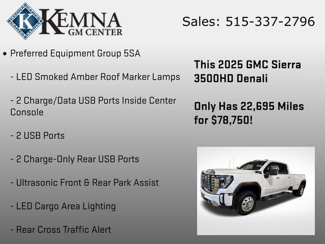 2025 GMC Sierra 3500 HD Denali DRW