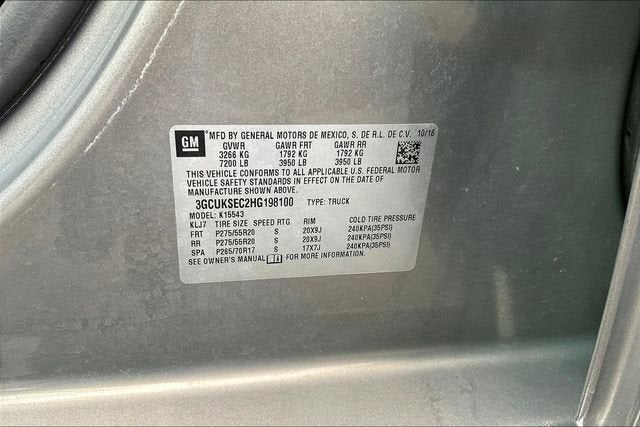 2017 Chevrolet Silverado 1500 LTZ